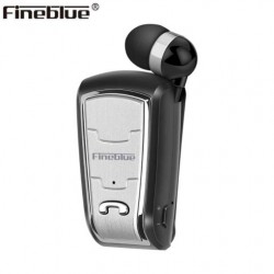 Bluetooth Ακουστικό Fineblue ClipOn FQ208, σε μαύρο χρώμα