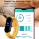 M6 1.56 Full Screen Display Smart Bracelet Blood Oxygen Fitness Tracker Heart Rate Monitor Bluetooth Smart Band6