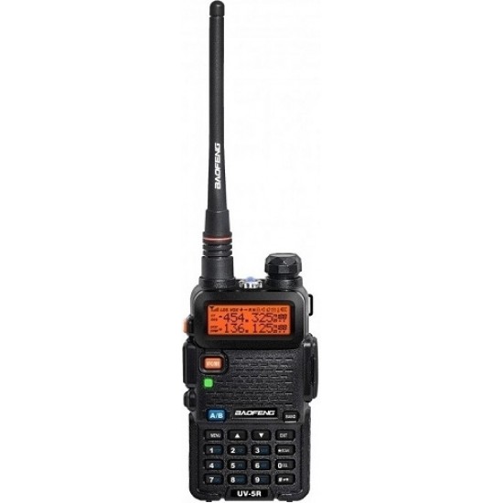 Baofeng UV-5R Ασύρματος Πομποδέκτης UHF/VHF 5.8W με Μονόχρωμη Οθόνη