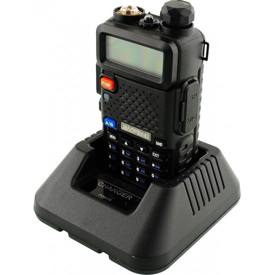 Baofeng UV-5R Ασύρματος Πομποδέκτης UHF/VHF 5.8W με Μονόχρωμη Οθόνη