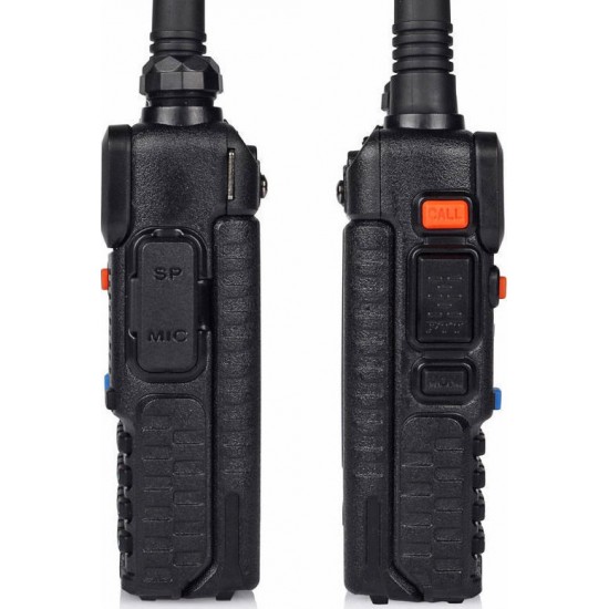 Baofeng UV-5R Ασύρματος Πομποδέκτης UHF/VHF 5.8W με Μονόχρωμη Οθόνη