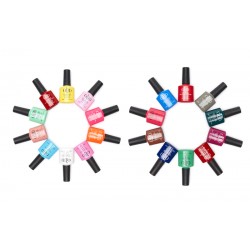 OFFER 05| 5 Ημιμόνιμα Βερνίκια Νυχιών QBD 10ml  + Δώρο 1 TOP Coat + 1 BASE Coat