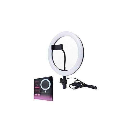 ΦΩΤΙΣΤΙΚΟ ΔΑΧΤΥΛΙΔΙ 26CM RING LAMP LIGHT LED 180-200 LUX ΜΕ 2 ΤΡΙΠΟΔΑ