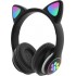Ασύρματα Ακουστικά Cat Headphones Μαύρα