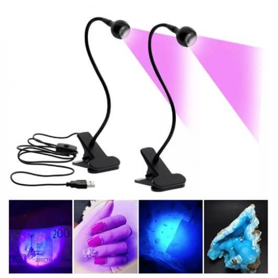 ΝΕΟ Mini Led UV Lamp για Soft Gel Tips & Nail Art