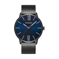 Curren 8238 Ρολόι Μπαταρίας με Μεταλλικό Μπρασελέ Blue