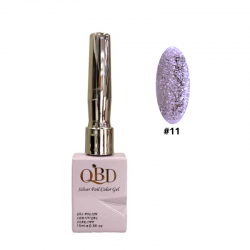 QBD Ημιμόνιμο Βερνίκι Silver Foil Color Gel N.11 Uv&led 15m