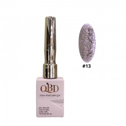 QBD Ημιμόνιμο Βερνίκι Silver Foil Color Gel N.13 Uv&led 15m