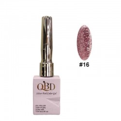 QBD Ημιμόνιμο Βερνίκι Silver Foil Color Gel N.16 Uv&led 15m