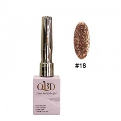 QBD Ημιμόνιμο Βερνίκι Silver Foil Color Gel N.18 Uv&led 15m