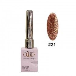 QBD Ημιμόνιμο Βερνίκι Silver Foil Color Gel N.21 Uv&led 15m