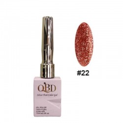 QBD Ημιμόνιμο Βερνίκι Silver Foil Color Gel N.22 Uv&led 15m