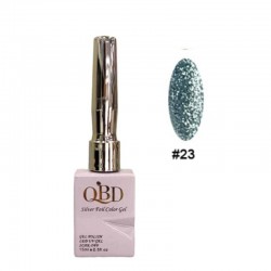 QBD Ημιμόνιμο Βερνίκι Silver Foil Color Gel N.23 Uv&led 15m