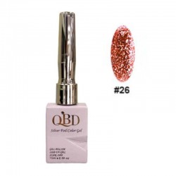 QBD Ημιμόνιμο Βερνίκι Silver Foil Color Gel N.26 Uv&led 15m
