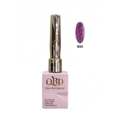 QBD Ημιμόνιμο Βερνίκι Silver Foil Color Gel N.33 Uv&led 15m