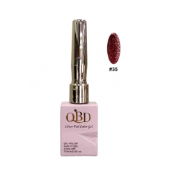 QBD Ημιμόνιμο Βερνίκι Silver Foil Color Gel N.35 Uv&led 15m