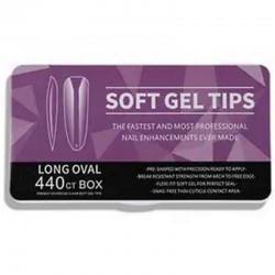 440 Long Oval Soft Gel Tips 11 Sizes