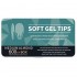 600 Medium Almond Soft Gel Tips 11 Sizes