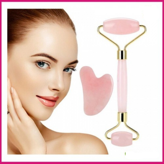 Σετ μασαζ προσώπου για αντιγήρανση Jade Roller & Gua Sha Σετ μασαζ προσώπου για αντιγήρανση Jade Roller & Gua Sha