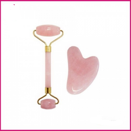 Σετ μασαζ προσώπου για αντιγήρανση Jade Roller & Gua Sha Σετ μασαζ προσώπου για αντιγήρανση Jade Roller & Gua Sha
