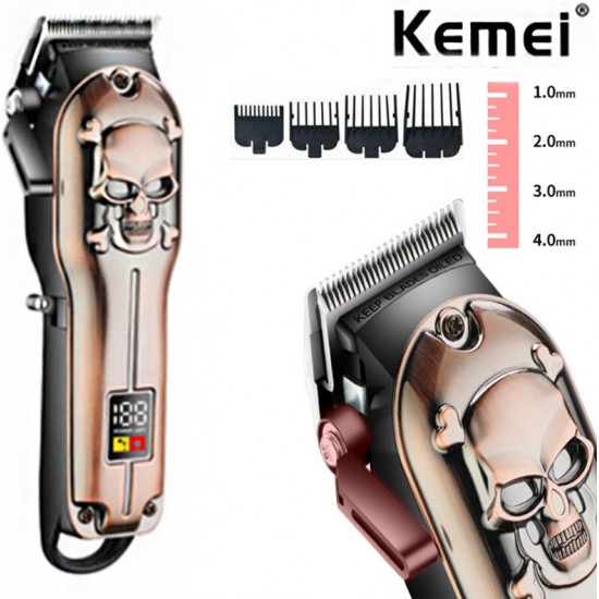 Επαγγελματική Επαναφορτιζόμενη Κουρευτική Μηχανή Kemei KM-2618
