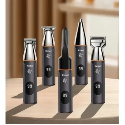 Kemei KM-5857 Κουρευτική μηχανή & σετ περιποίησης 5 σε 1