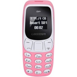 Mini Κινητό με Κουμπιά Dual SIM BM10 Ροζ