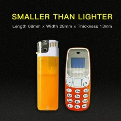Mini Κινητό με Κουμπιά Dual SIM BM10 Πορτοκαλί