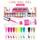 Mobray 12 Χρώματα Nail Art Gel Για Λεπτές Γραμμές Και Εύκολη Δημιουργία Γαλλικού