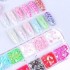 Globalnail Διακοσμητικά Νυχιών Πεταλούδες Confetti Σετ 12 Χρώματα