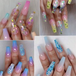 Globalnail Διακοσμητικά Νυχιών Πεταλούδες Confetti Σετ 12 Χρώματα