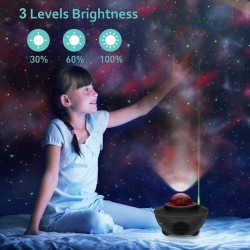 Led Περιστρεφόμενο Παιδικό Φωτιστικό Projector Galaxy Star με Προβολή Αστεριών