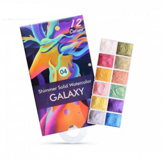 Shimmer Solid Watercolour Galaxy 04