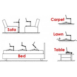 Smart Foldable Τραπεζάκι για Laptop με 2 Ανεμιστήρες