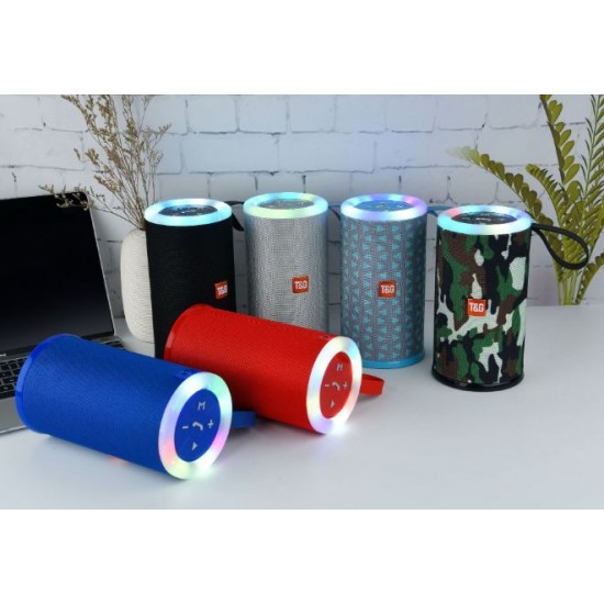 T&G TG512 Beautiful Colorful LED Light Stereo Subwoofer Portable Wireless Bluetooth Speaker