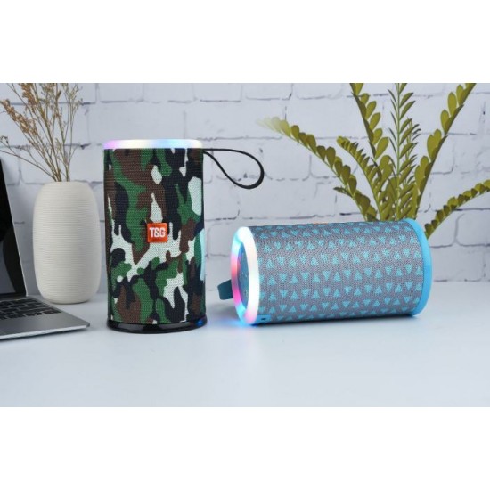 T&G TG512 Beautiful Colorful LED Light Stereo Subwoofer Portable Wireless Bluetooth Speaker