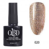 Επαγγελματικό Ημιμόνιμο Βερνίκι QBD Color Gel UV LED GEL POLISH SHELLAC SOAK-OFF 10ML - 020