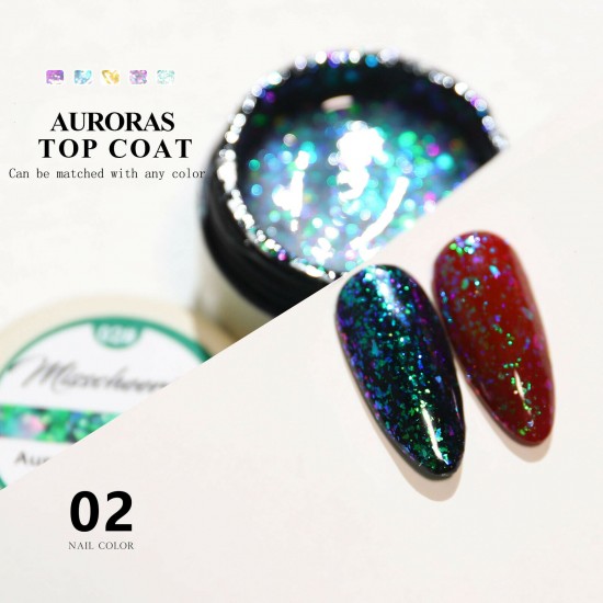 Sparkly Gel Aurora Top Coat 6ml