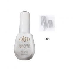 QBD Cat Eye Crystal Gel Ημιμόνιμο βερνίκι 9D 15ml N.01