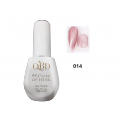 QBD Cat Eye Crystal Gel Ημιμόνιμο βερνίκι 9D 15ml N.14