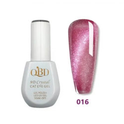 QBD Cat Eye Crystal Gel Ημιμόνιμο βερνίκι 9D 15ml N.16