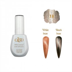 QBD Cat Eye Crystal Gel Ημιμόνιμο βερνίκι 9D 15ml N.18