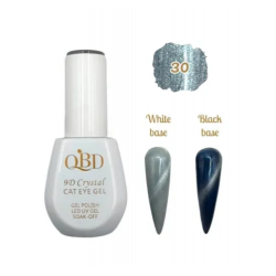 QBD Cat Eye Crystal Gel Ημιμόνιμο βερνίκι 9D 15ml N.30