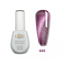 QBD Cat Eye Crystal Gel Ημιμόνιμο βερνίκι 9D 15ml N.45