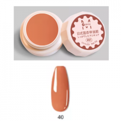 Mobray Στερεό κρεμώδες gel για nail art 5g No40 (Solid Pudding Cream)