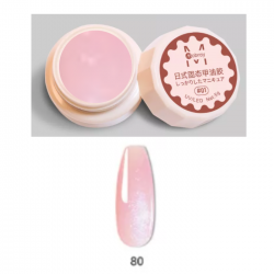 Mobray Στερεό κρεμώδες gel για nail art 5g No80 (Solid Pudding Cream)