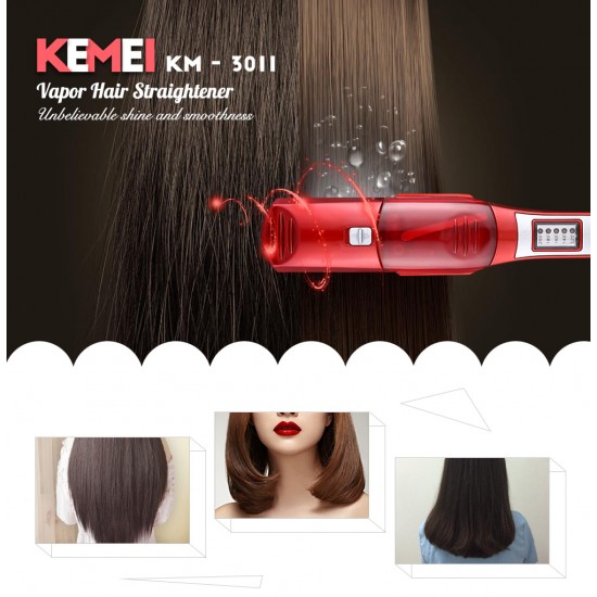 Ισιωτική μαλλιών με ατμό Kemei KM-3011