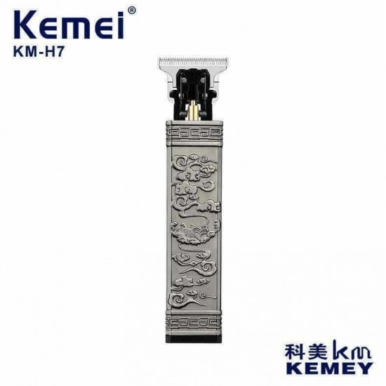 Kemei Επαναφορτιζόμενη Κουρευτική Μηχανή Γκρι KM-H7