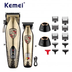 Kemei KM-2365 Επαγγελματικό Σετ Επαναφορτιζόμενης Κουρευτικής Μηχανής 