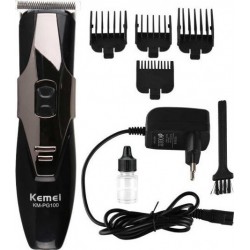 Kemei Επαναφορτιζόμενη Κουρευτική Μηχανή Μαύρη KM-PG100